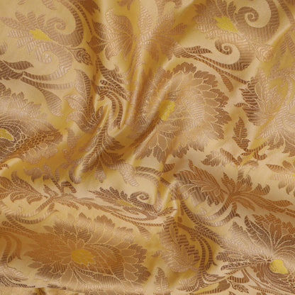 ORANGE Color JAMAWAR BROCADE Fabric