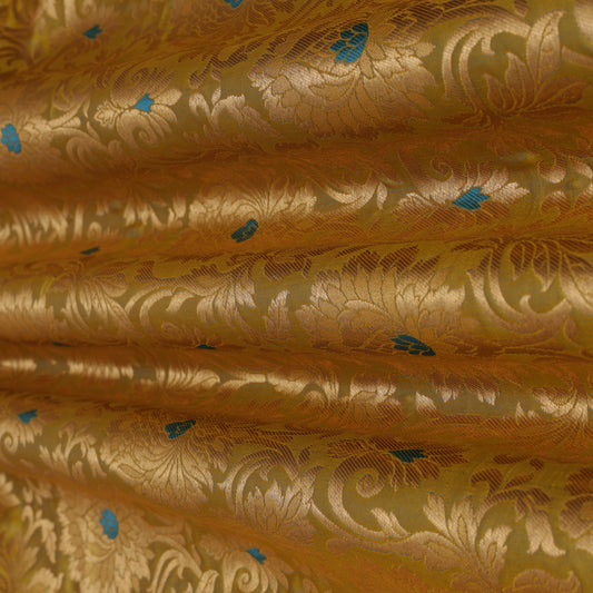 Magenta Color JAMAWAR BROCADE Fabric