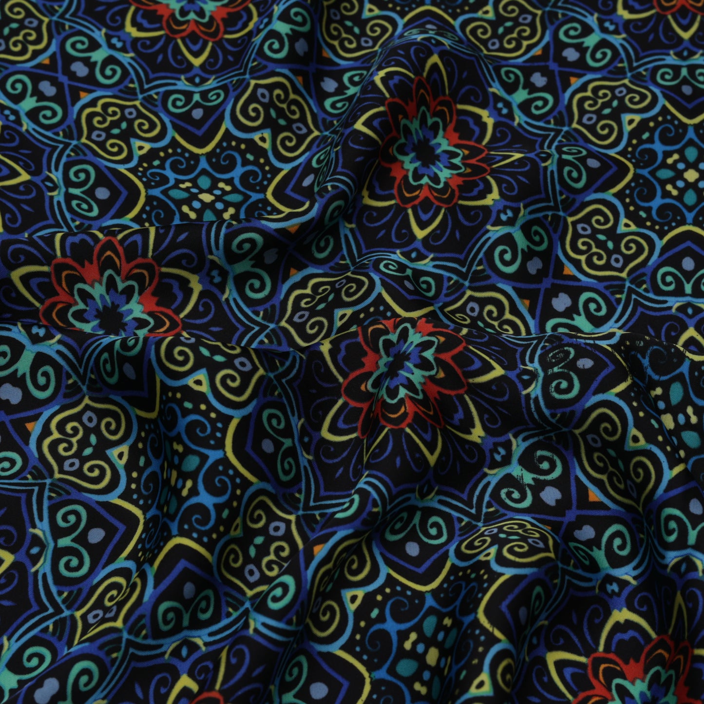 Multi-Color Armani Satin Print Fabric