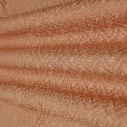 PEACH Color Fabric Nokia Silk Embroidery Fabric