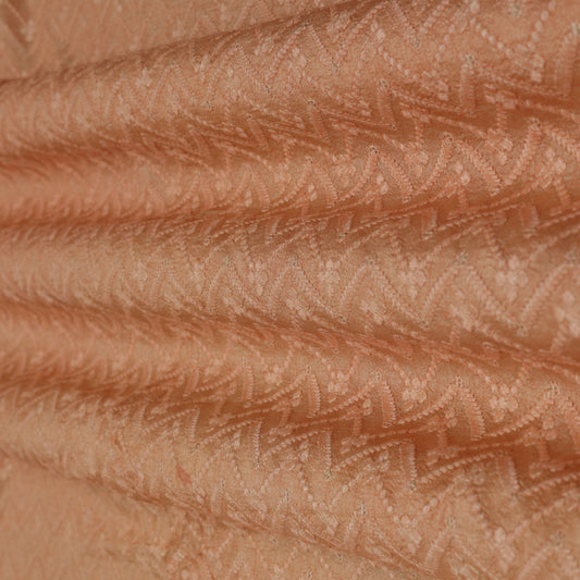 PEACH Color Fabric Nokia Silk Embroidery Fabric