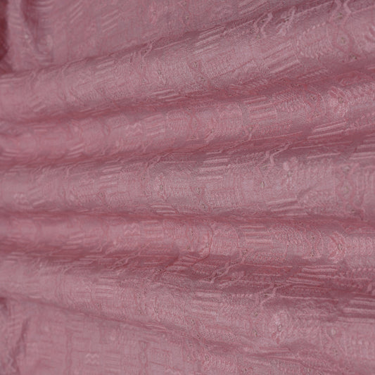 PINK Color Fabric Nokia Silk Embroidery Fabric