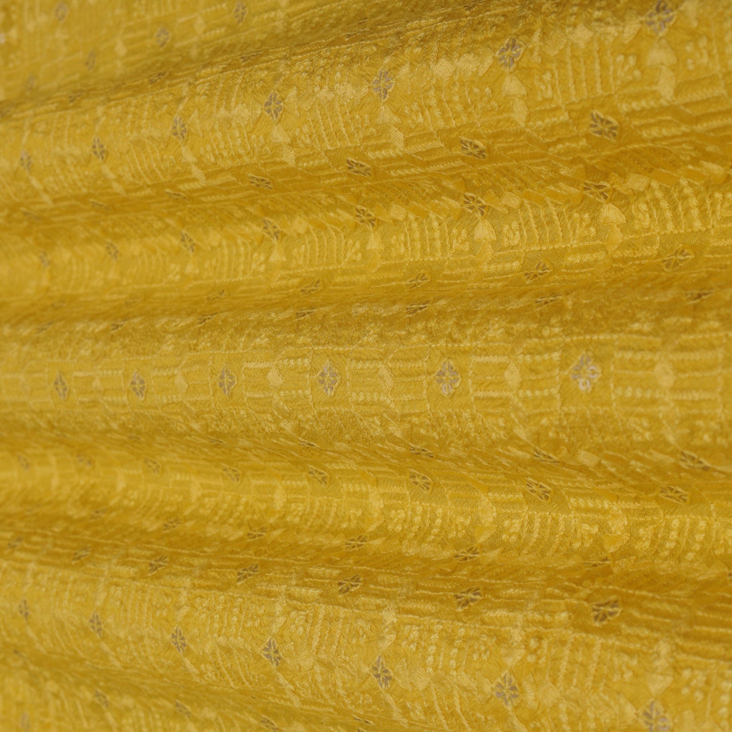 YELLOW Color Fabric Nokia Silk Embroidery Fabric