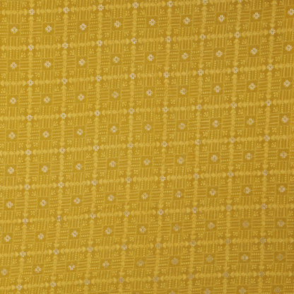 YELLOW Color Fabric Nokia Silk Embroidery Fabric