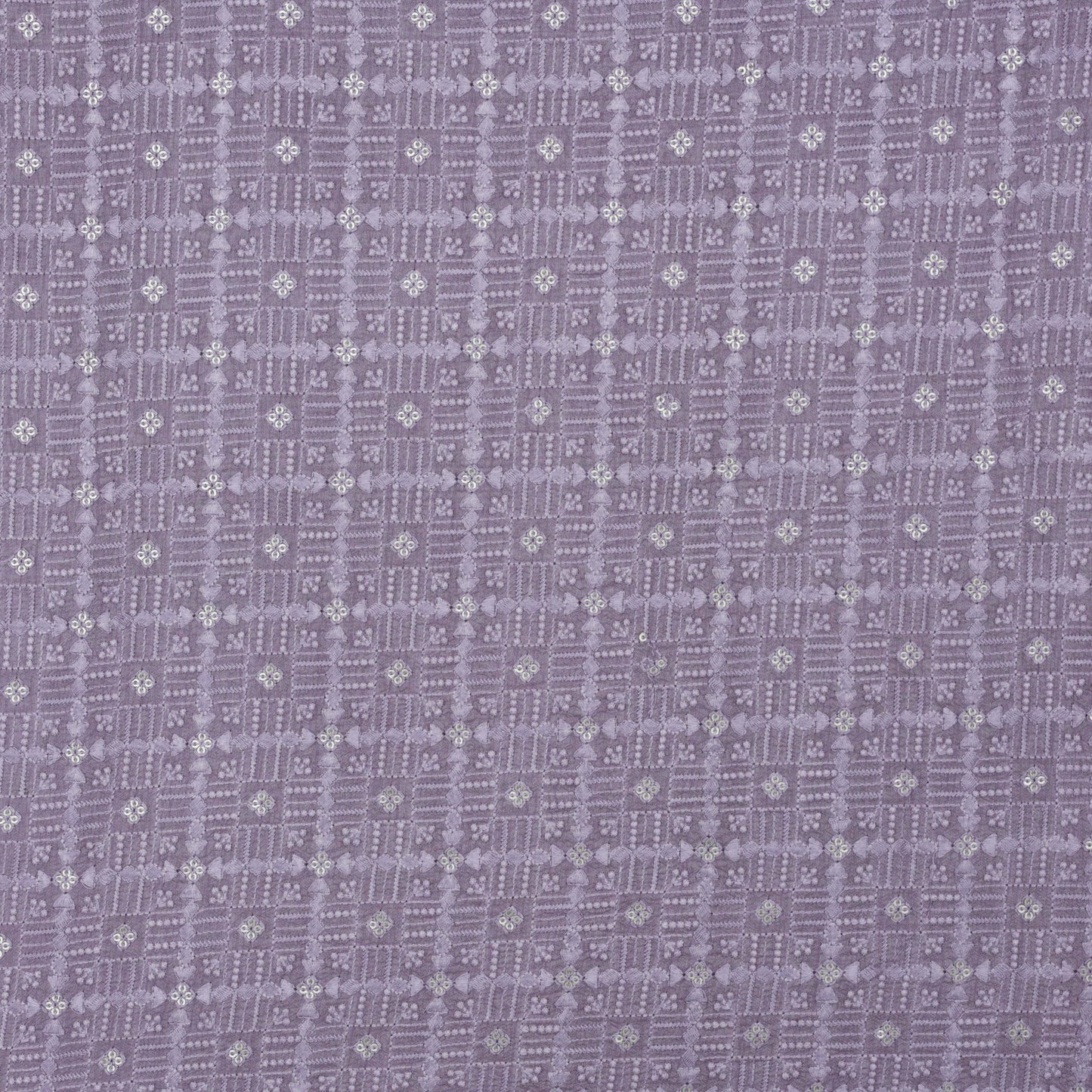 MAUVE Color Fabric Nokia Silk Embroidery Fabric