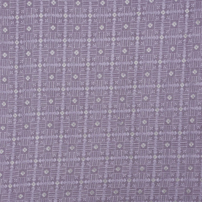 MAUVE Color Fabric Nokia Silk Embroidery Fabric