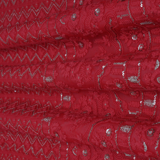 Georgette Embroidery Fabric