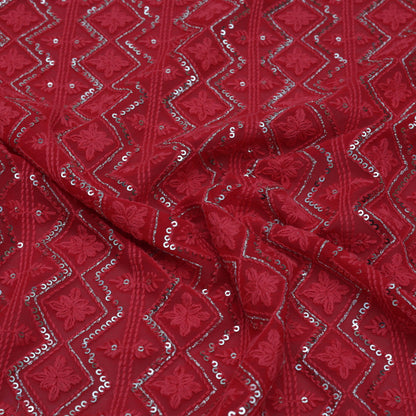 Georgette Embroidery Fabric