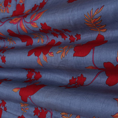 Slub Chanderi Print Fabric