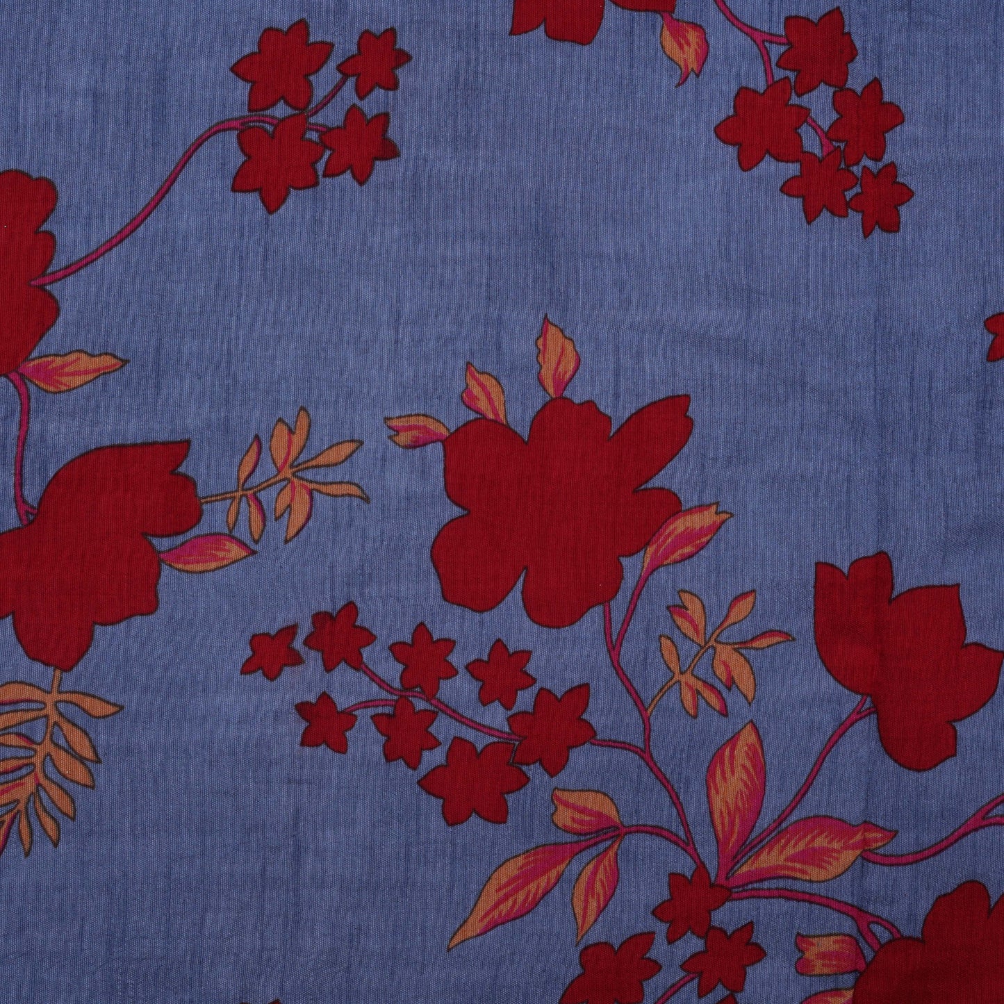 Slub Chanderi Print Fabric