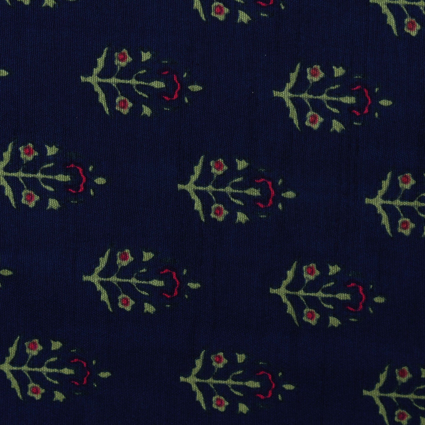 Slub Chanderi Print Fabric