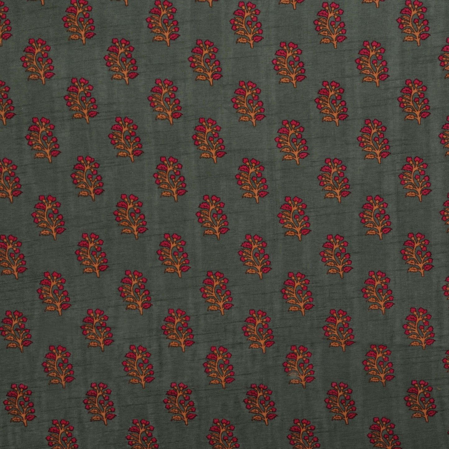 Slub Chanderi Print Fabric