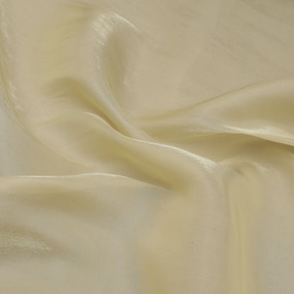 Yellow Color Satin Shimmer Fabric