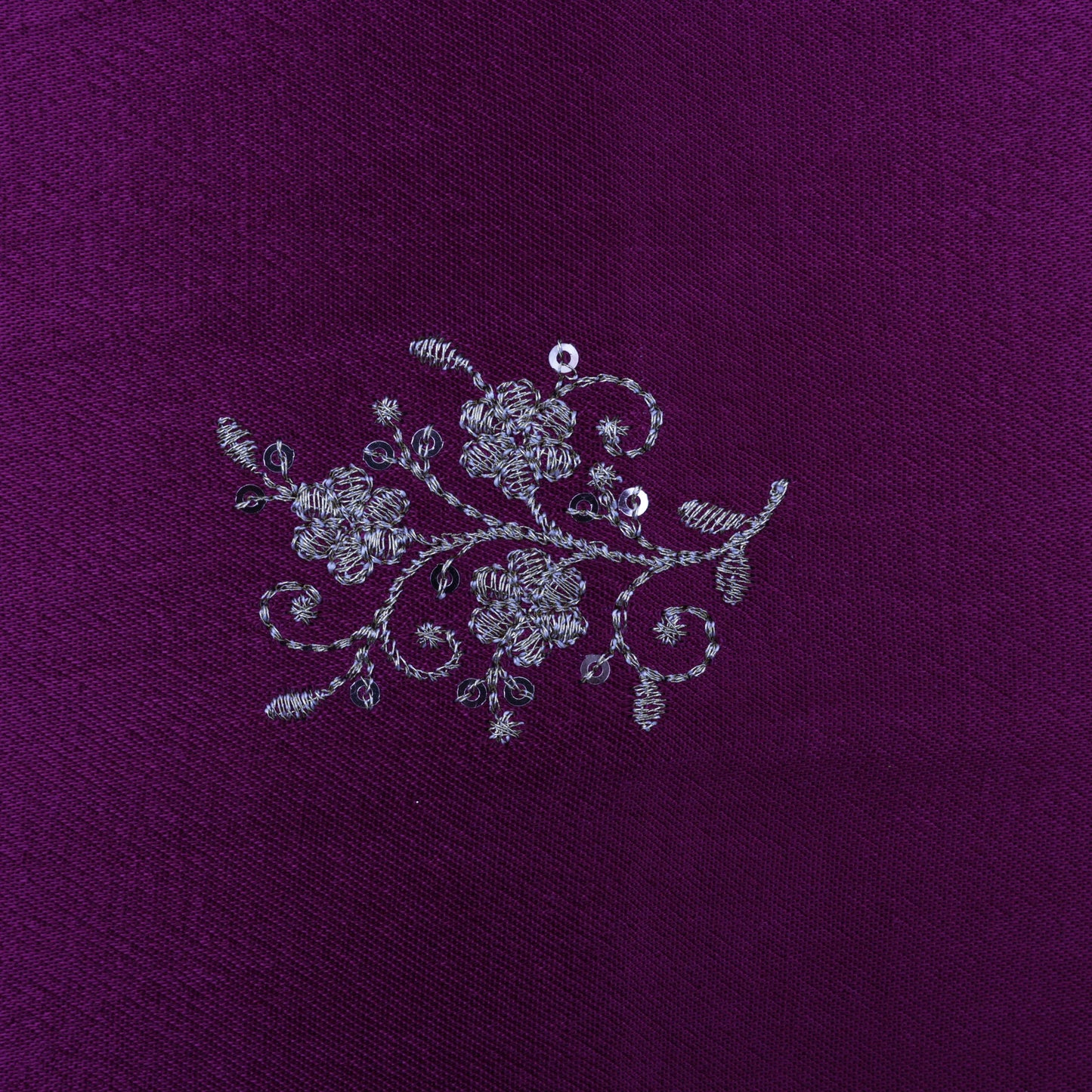 Wine Color Gajji Silk Booti Fabric