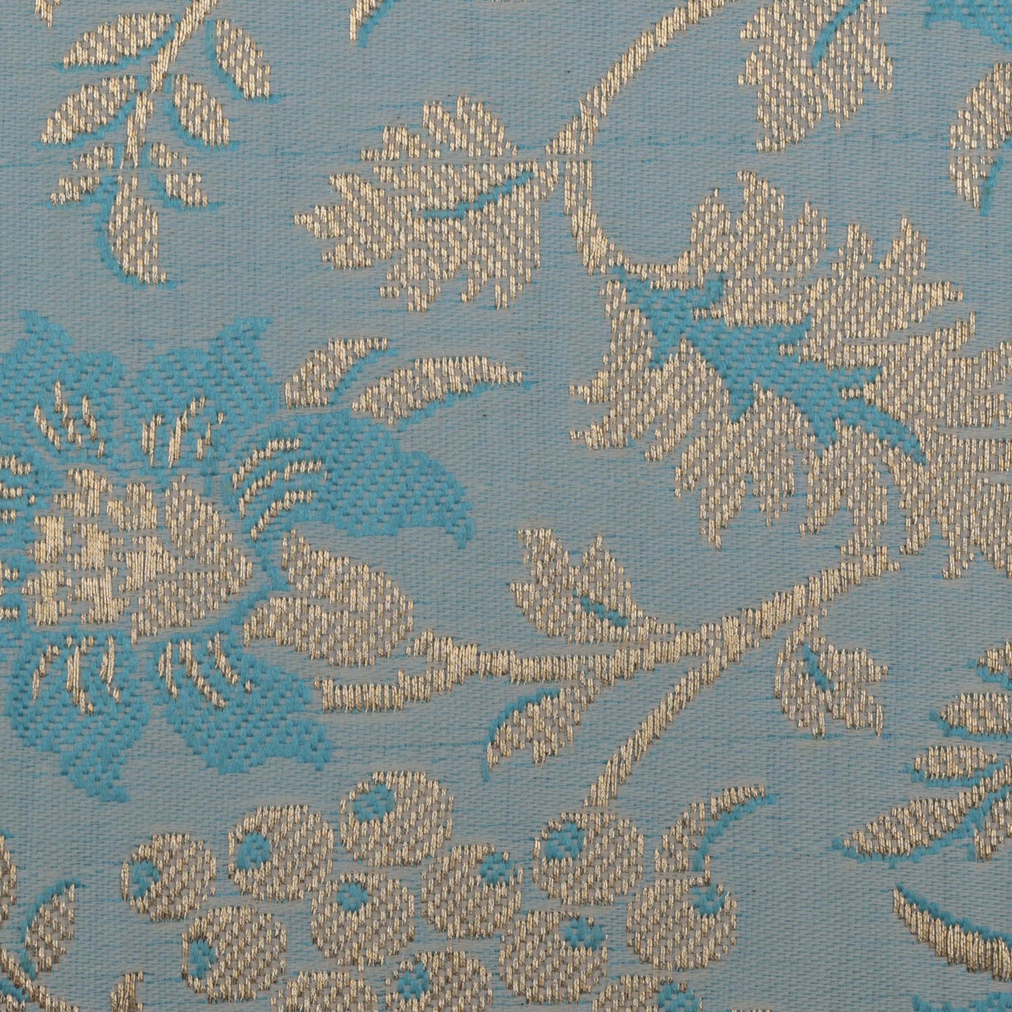 Sea Green Color Fabric SATIN BROCADE