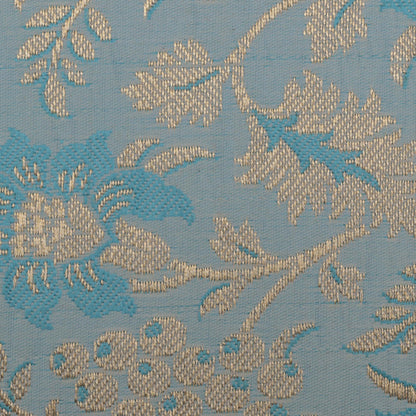 Sea Green Color Fabric SATIN BROCADE