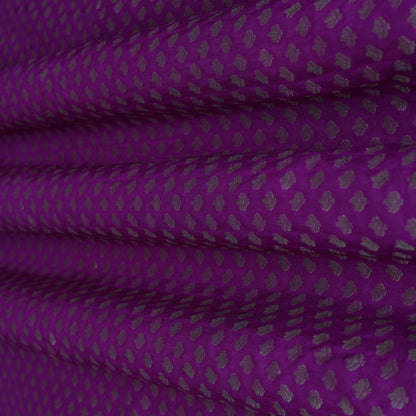 PURPLE Color Paudi Booti Fabric