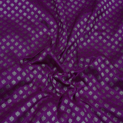 PURPLE Color Paudi Booti Fabric