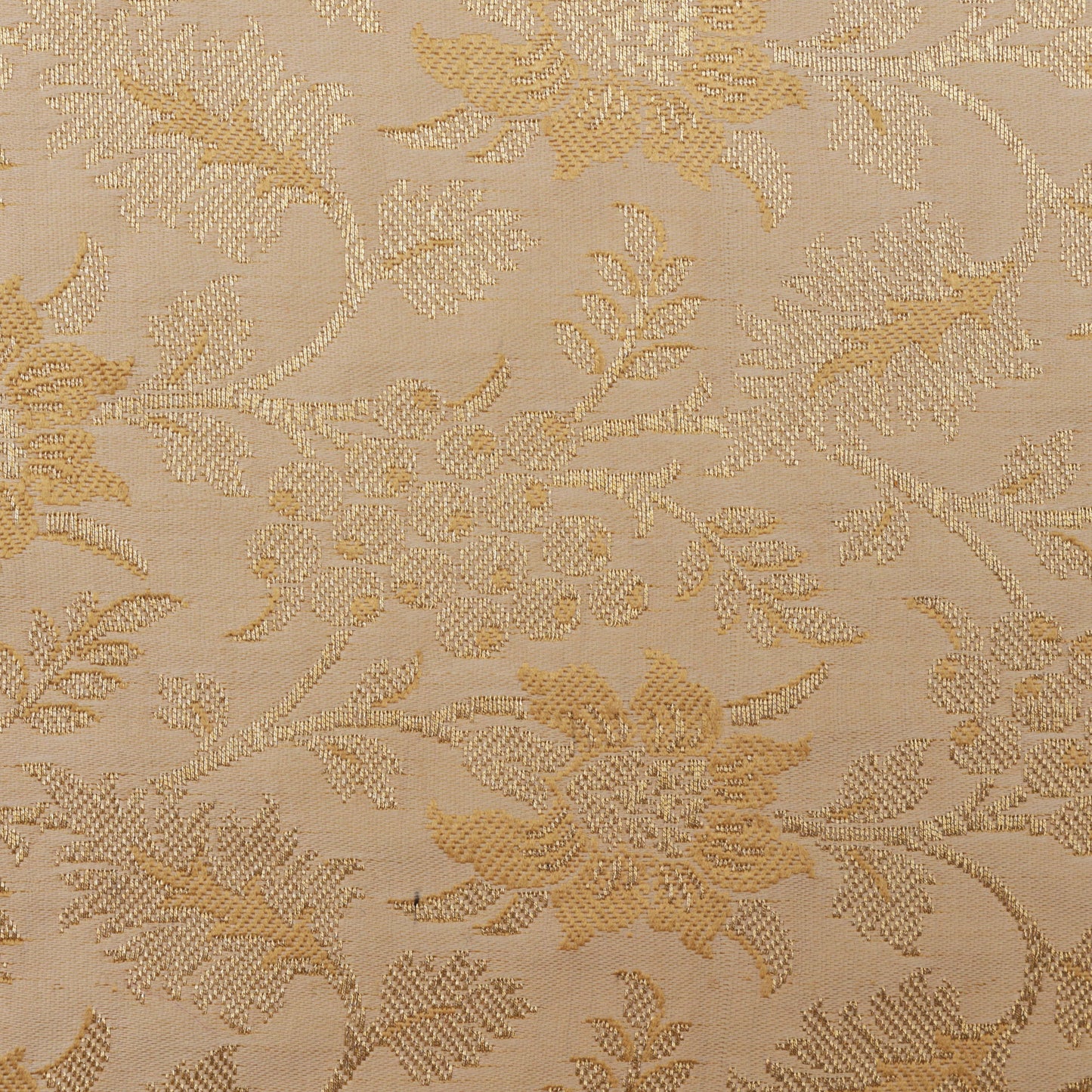 Beige Color Fabric SATIN BROCADE