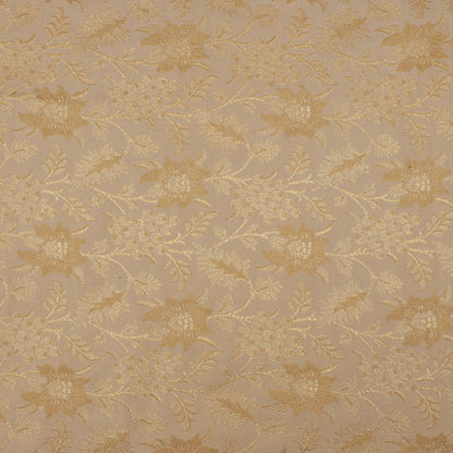 Beige Color Fabric SATIN BROCADE