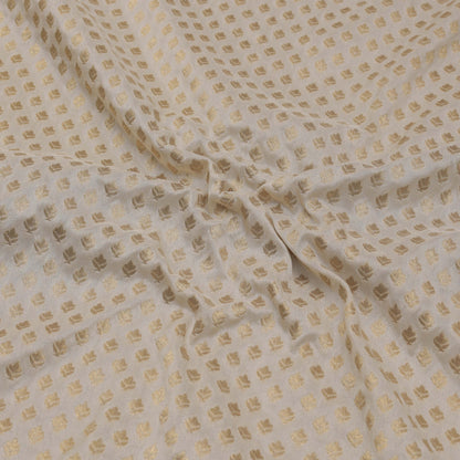 Cream Color Paudi Booti Fabric