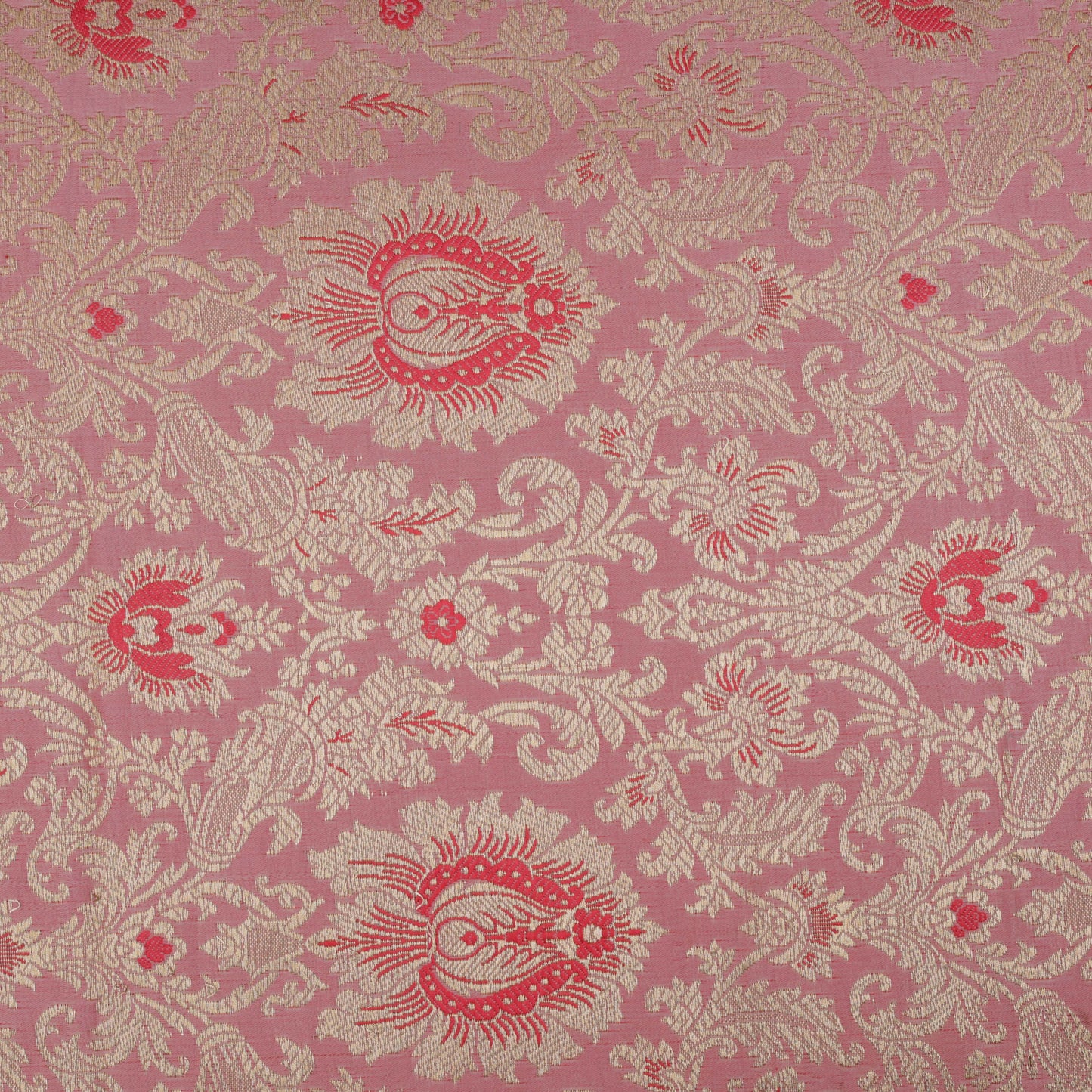 PINK Color Fabric SATIN BROCADE