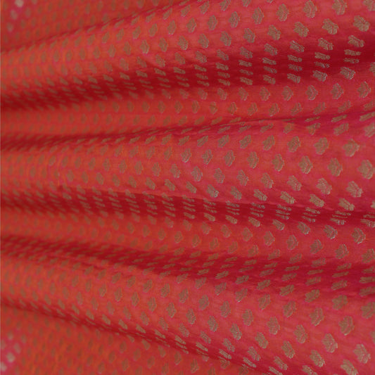 Magenta Color Paudi Booti Fabric