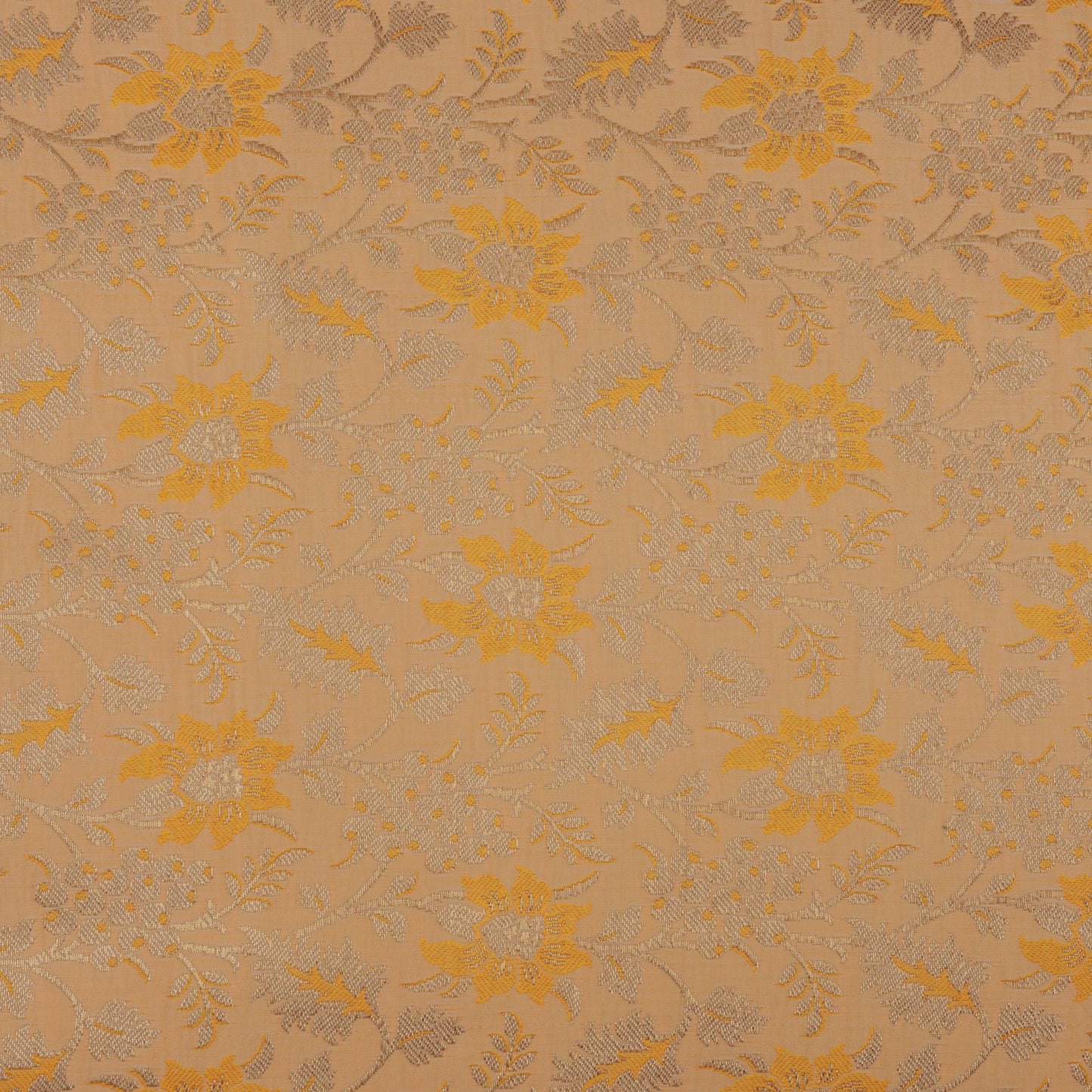 PEACH Color Fabric SATIN BROCADE