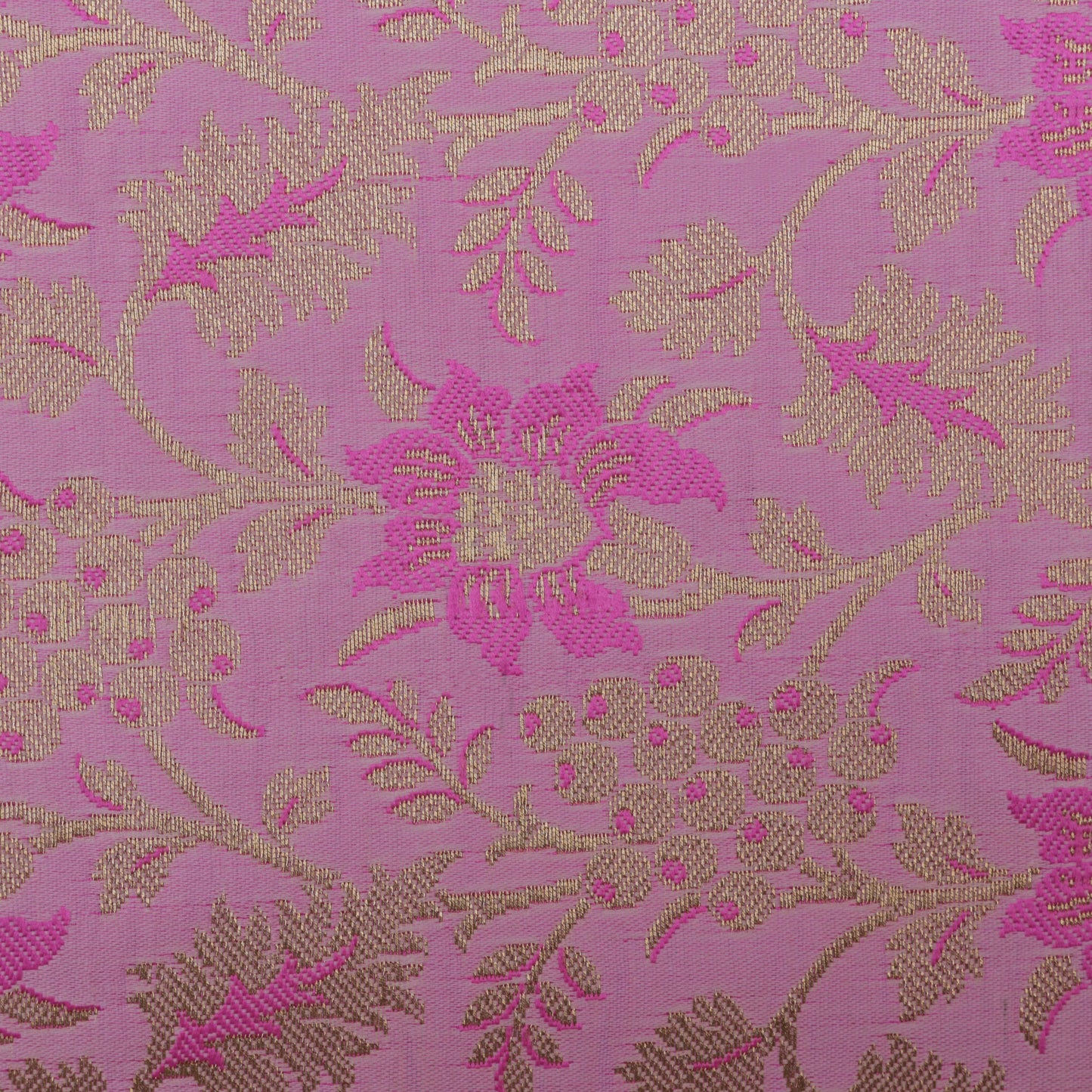 PINK Color Fabric SATIN BROCADE