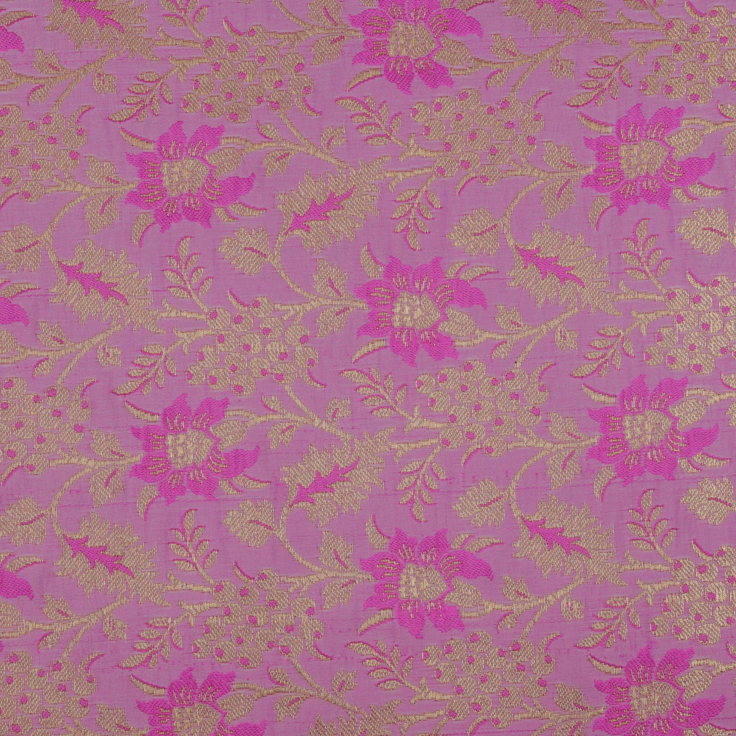 PINK Color Fabric SATIN BROCADE