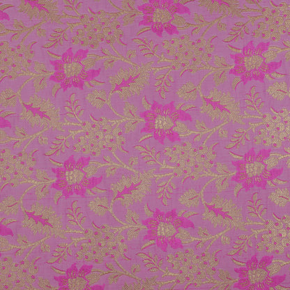 PINK Color Fabric SATIN BROCADE