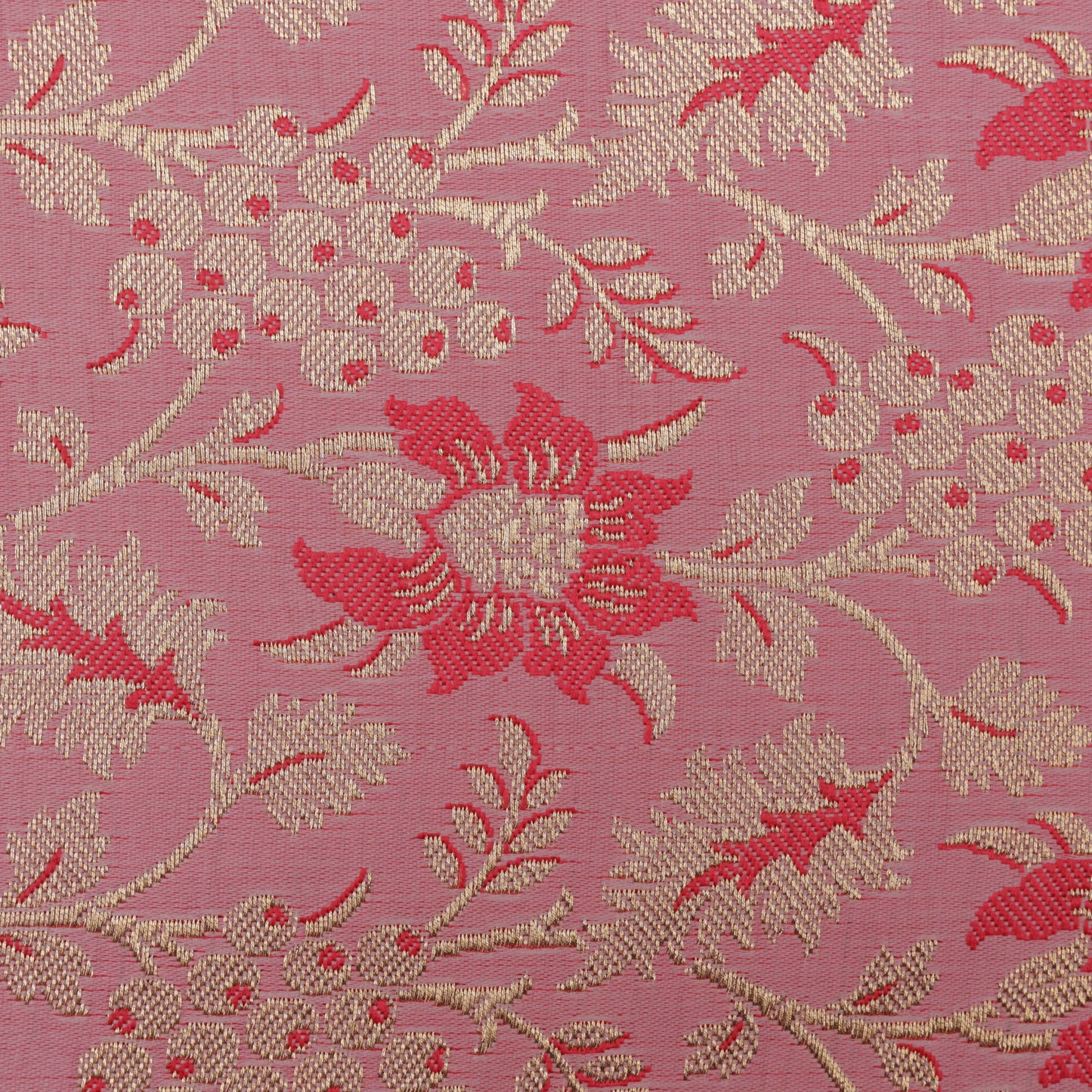 PINK Color Fabric SATIN BROCADE