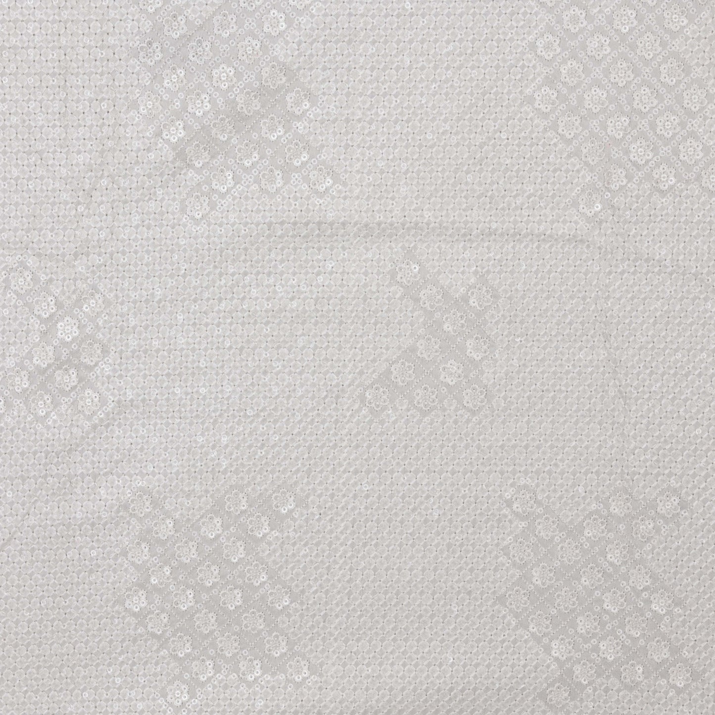 White Color Nokia Embroidery Fabric