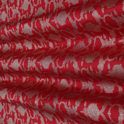 Red Color Brocade Fabric