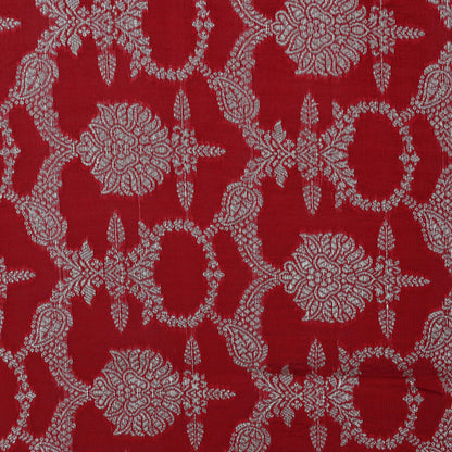 Red Color Brocade Fabric