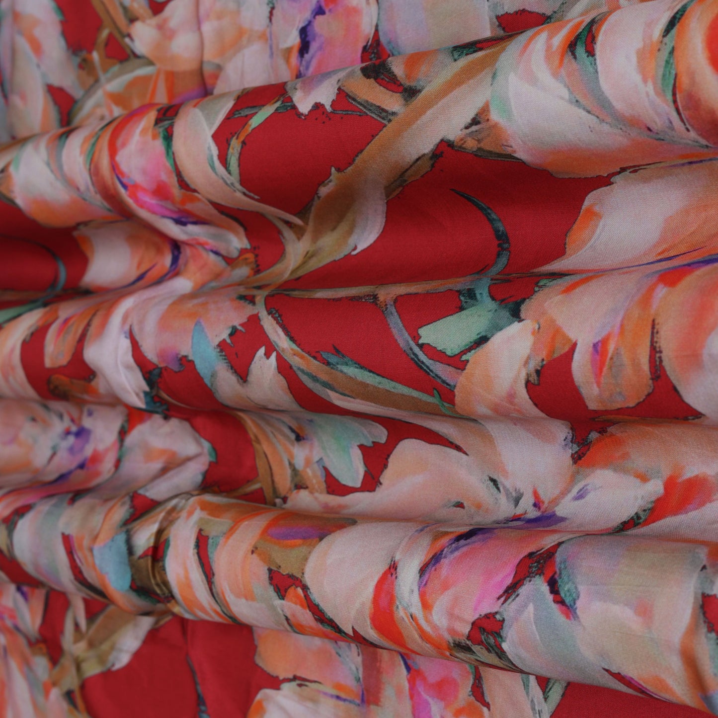 Satin Silk Hydra Print Fabric