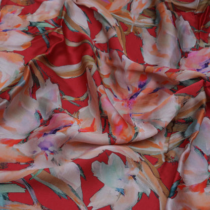 Satin Silk Hydra Print Fabric