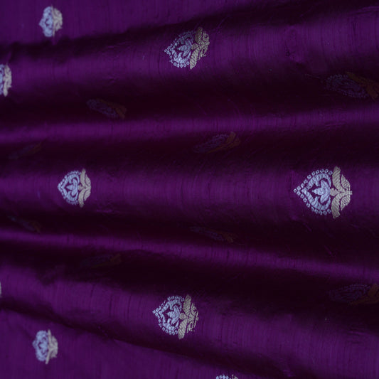 Raw Silk Booti Fabric