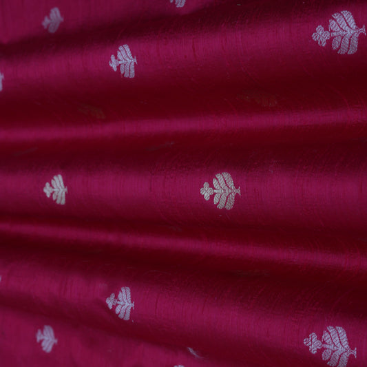 Raw Silk Booti Fabric