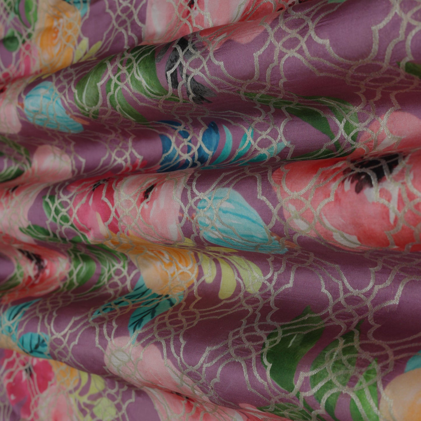 Katan Print Brocade Fabric
