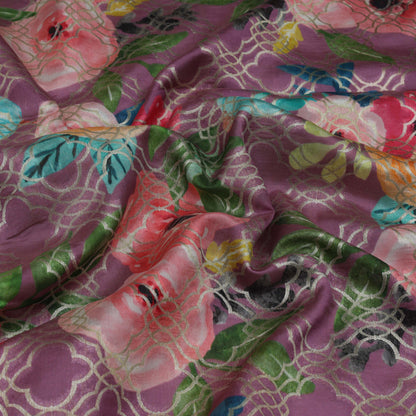Katan Print Brocade Fabric
