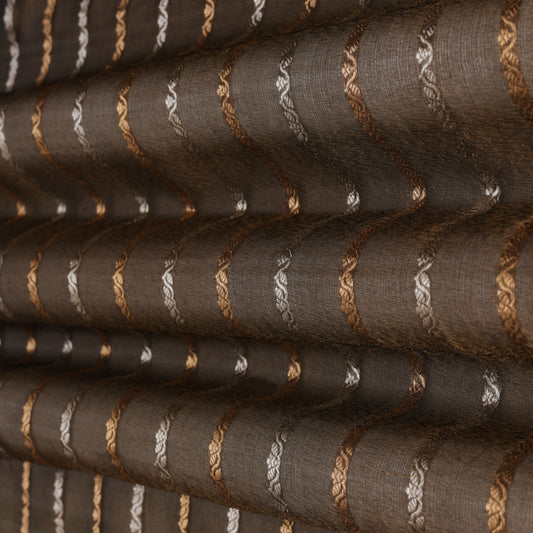 Copper Color Tissue Embroidery Fabric