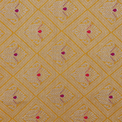 Yellow Color Brocade Fabric