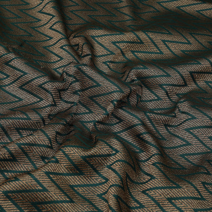 Green Color Brocade Fabric