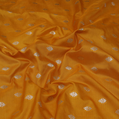 Yellow Color Chinia Silk Brocade Fabric