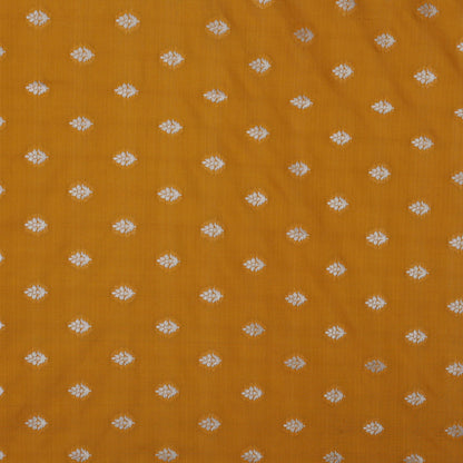 Yellow Color Chinia Silk Brocade Fabric