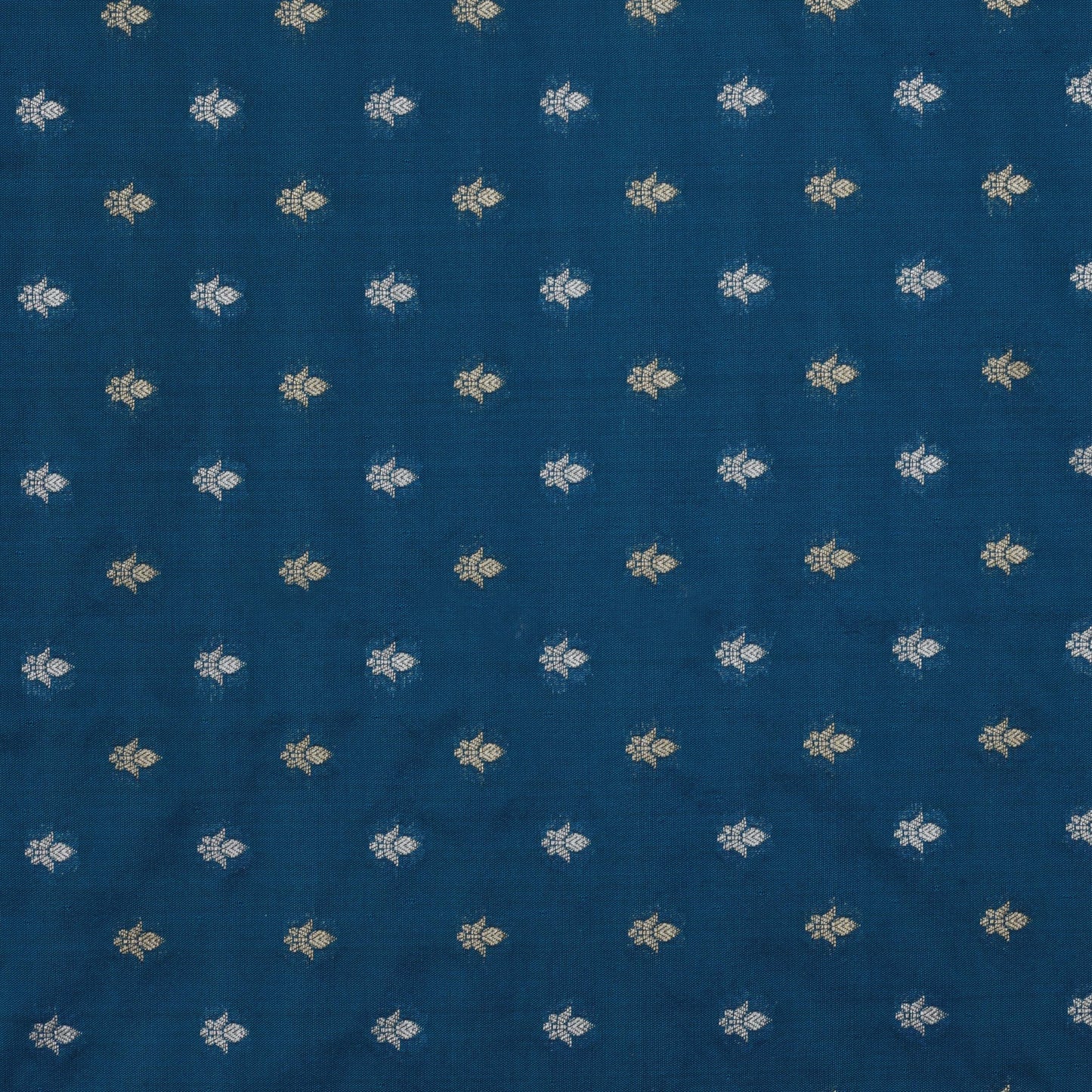 Blue Color Chinia Silk Brocade Fabric