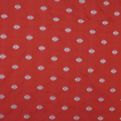 Orange Color Chinia Silk Brocade Fabric