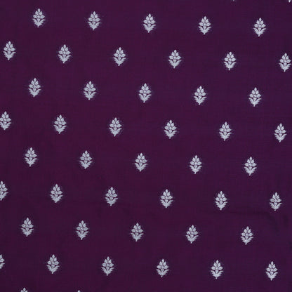 Purple Color Chinia Silk Brocade Fabric