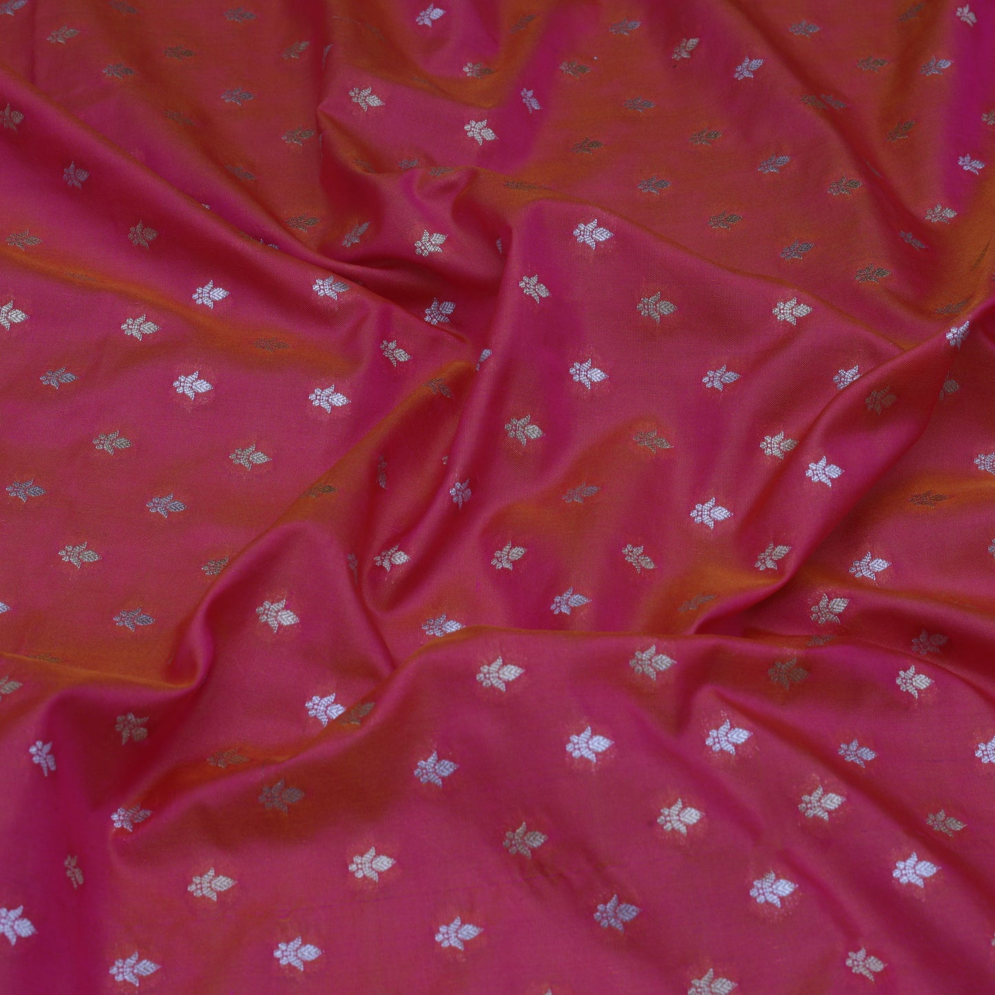 Pink Color Chinia Silk Brocade Fabric